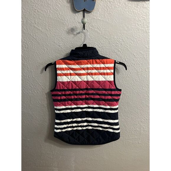 Crown & Ivy Women's Vest Blue Striped Size PS - Picture 6 of 7